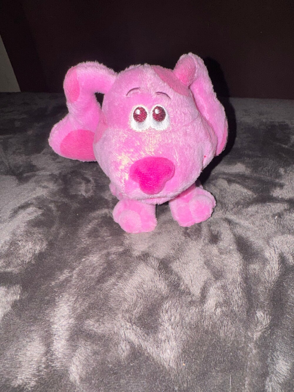 Nickelodeon Blues Clues & You Pink Plush Dog Toy Polyester